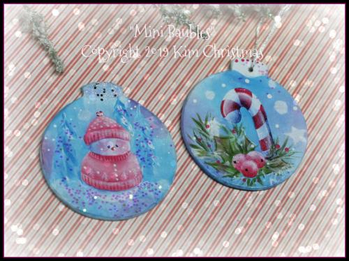 Mini Baubles! ORN19-4Wood