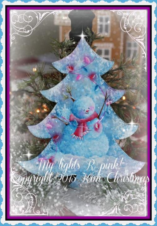 My Lights R Pink! W17-8Wood